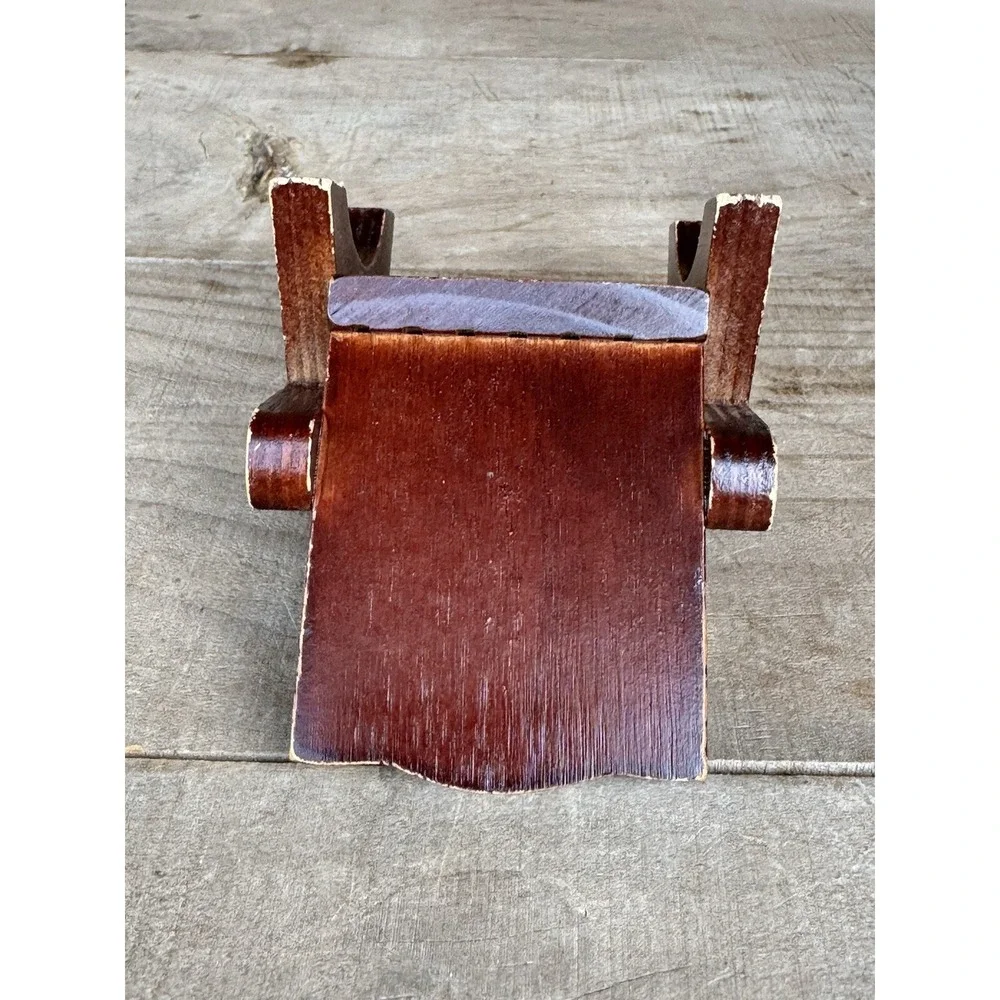 Wooden doll house furniture‎ deck chair/Living Room Chair Wooden Doll House